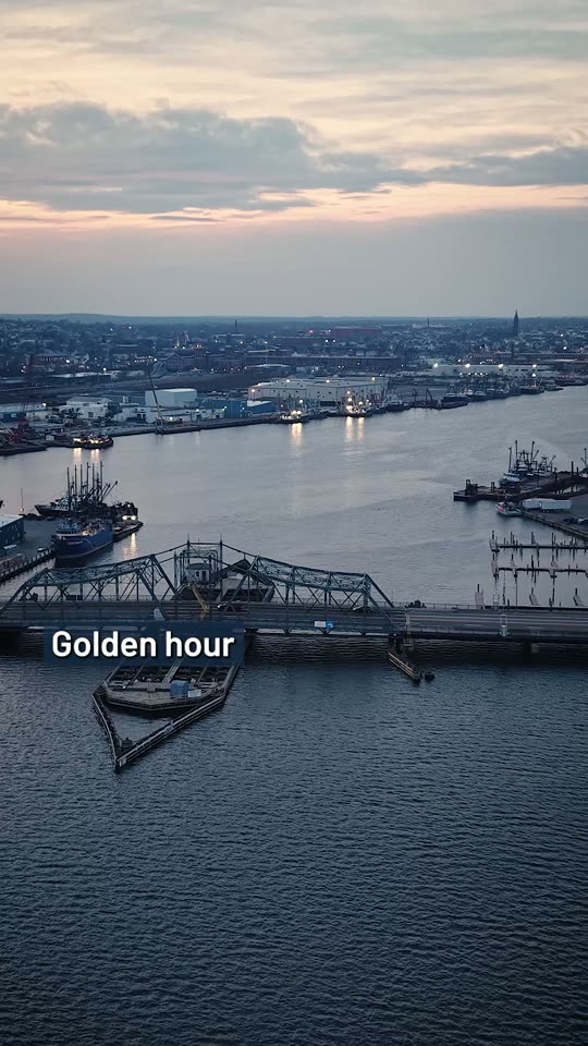 Poster frame of the reel: New Bedford Harbor from above